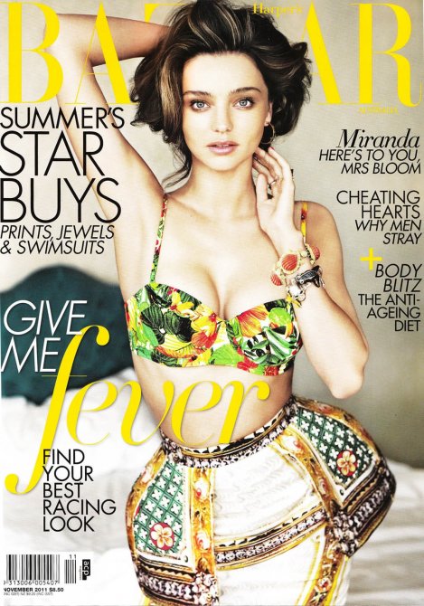 Миранда Керр (Miranda Kerr) обнажилась для Harper's Bazaar