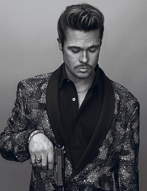 Брэд Питт (Brad Pitt) в необычной фотосессии для журнала «Interview»