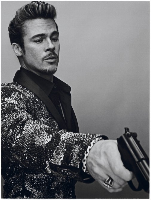 Брэд Питт (Brad Pitt) в необычной фотосессии для журнала «Interview»