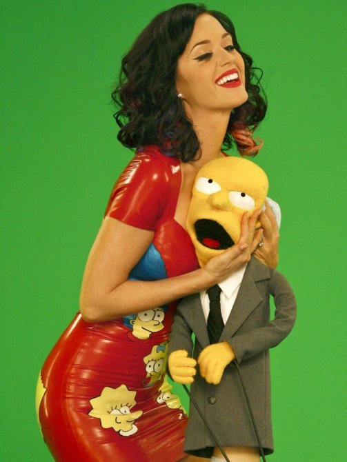 Кэти Перри (Katy Perry) в промофото с Симпсонами