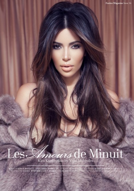 Ким Кардашян (Kim Kardashian) в сексуальной фотосессии для журнала «Factice»