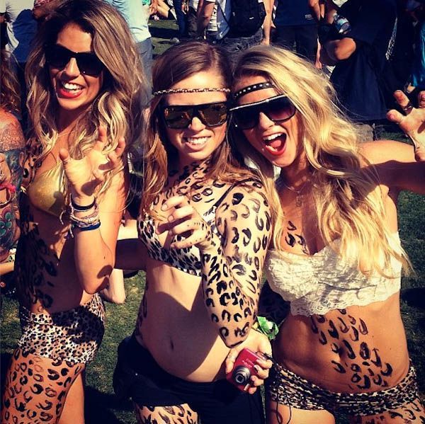 Сексуальные девушки с фестиваля "Coachella 2013"