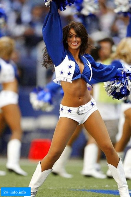Девушки из группы поддержки команды Dallas Cowboys
