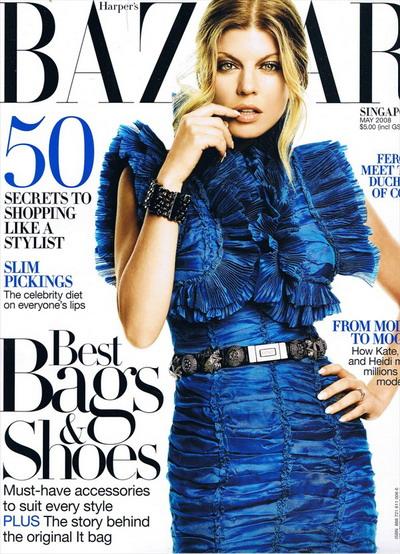 Fergie в майском номере Harper's Bazaar Singapore