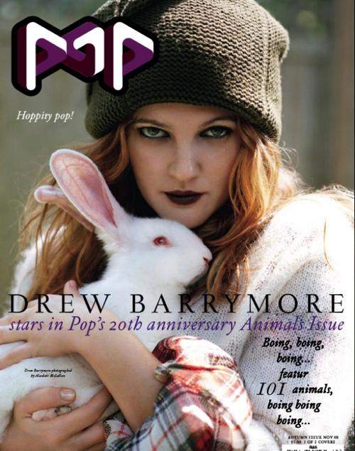 Голая Дрю Бэрримор (Drew Barrymore), POP и Harper's Bazaar (фото 18+)