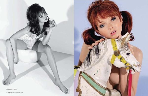 Голая Лили Коул (Lily Cole) в октябрьском журнале Playboy (красивые фото)