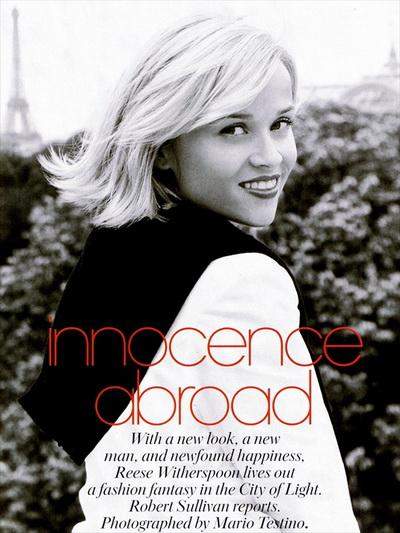 Голая звезда Риз Уизерспун (Reese Witherspoon) в журнале Vogue (НЮ)
