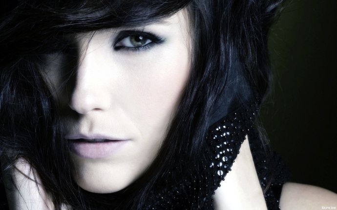 sophia bush, лицо, глаза, ресницы, кристаллы   - (картинка на рабочий стол)