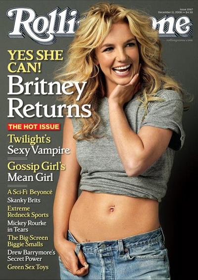 Раздетая Бритни Спирс (Britney Spears) в журнале Rolling Stone (голые девушки)