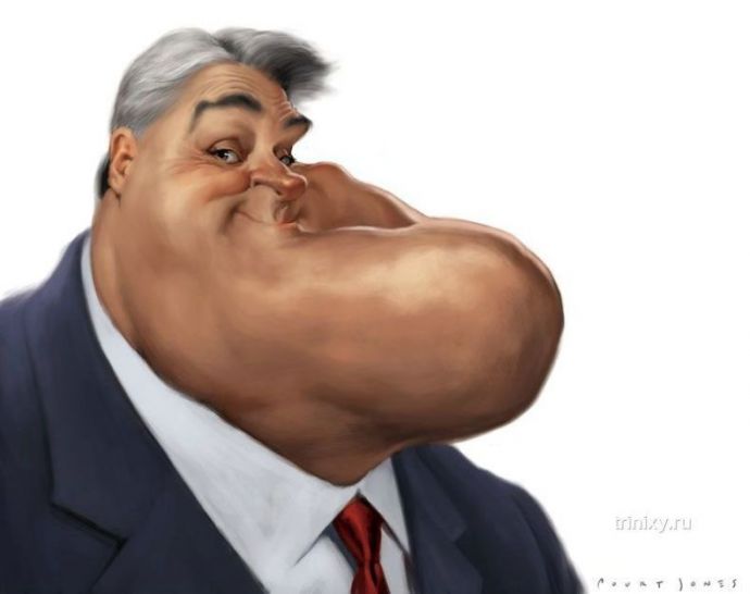 Карикатуры на знаменитостей (28 картинок)