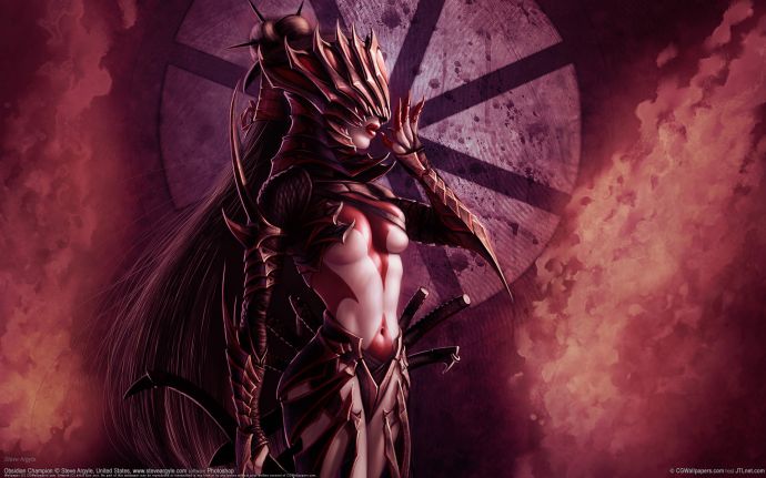obsidian champion, грудь, маска, steve argyle, cg wallpapers