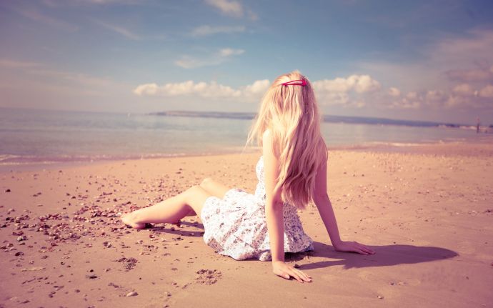настроение, пляж, девушка, girls, mood, beach