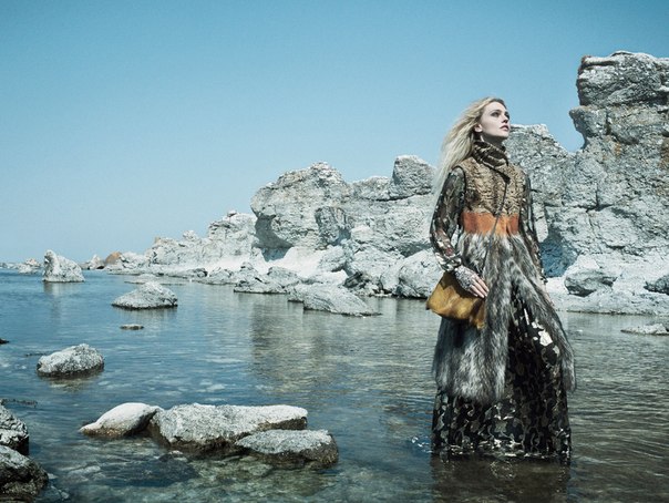 Sasha Pivorarova - Mikael Jansson Photoshoot for Vogue