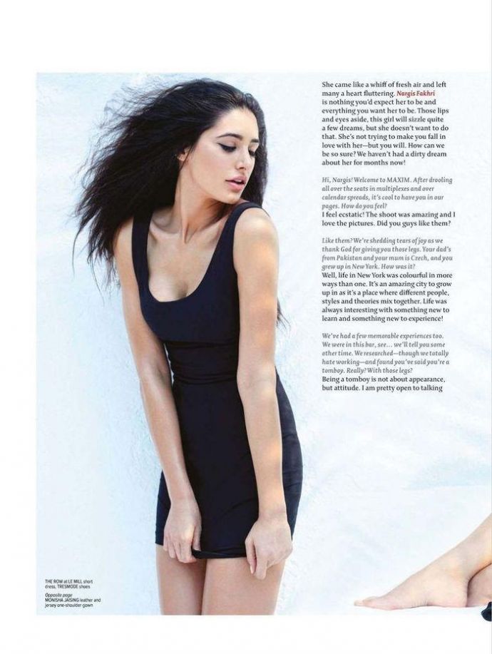 Голая Nargis Fakhri - Maxim February 2012 India