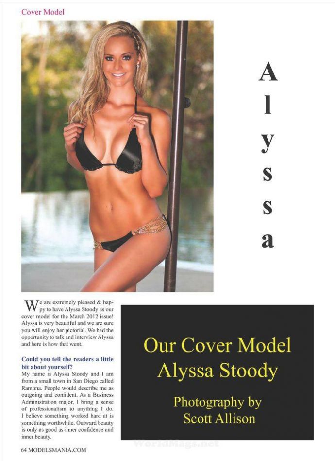 Сексуальная Alyssa Stoody - Modelsmania March 2012 USA