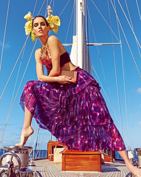 Hilary Rhoda for Vogue Japan May 2015by Mariano Viv