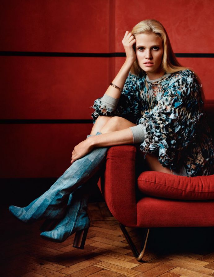 Лара Стоун (Lara Stone) в фотосессии Аласдера Маклеллана
