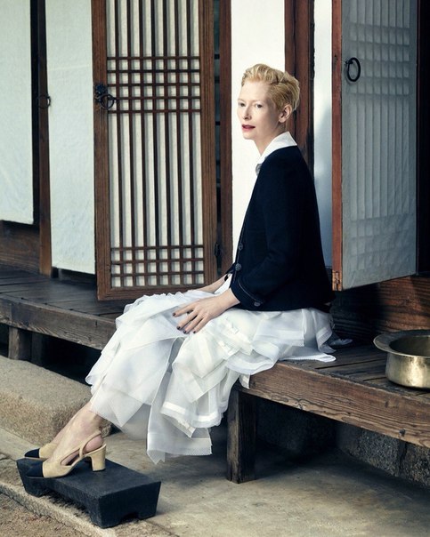 Тильда Суинтон для Vogue Korea. Август 2015