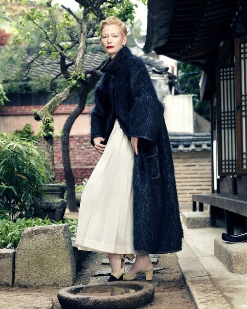 Тильда Суинтон для Vogue Korea. Август 2015