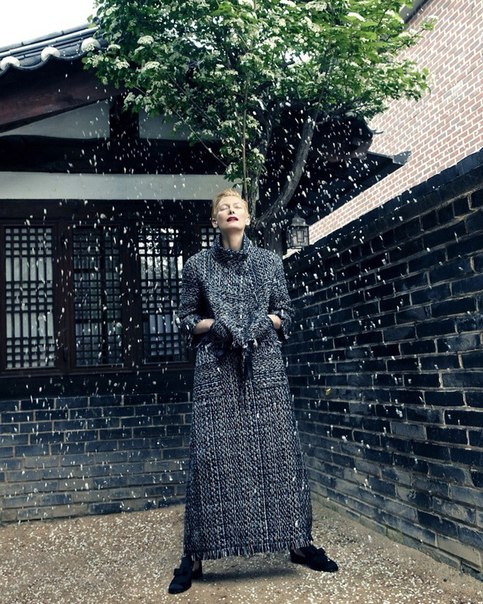 Тильда Суинтон для Vogue Korea. Август 2015