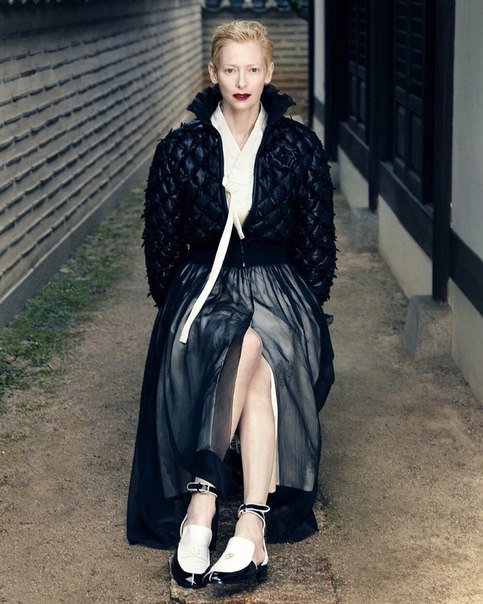 Тильда Суинтон для Vogue Korea. Август 2015