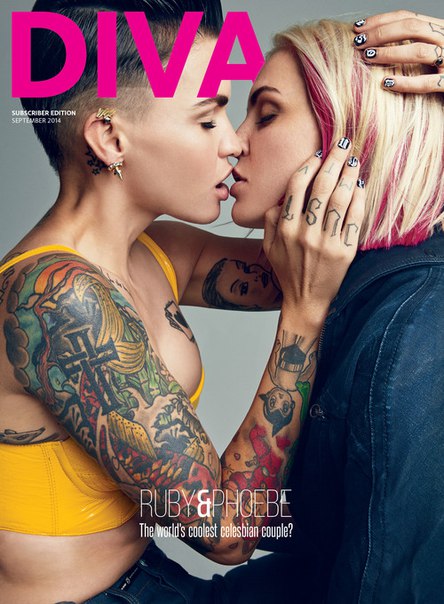 Руби Роуз (Ruby Rose) и Фиби Даль (Phoebe Dahl) в журнале Diva Великобритания