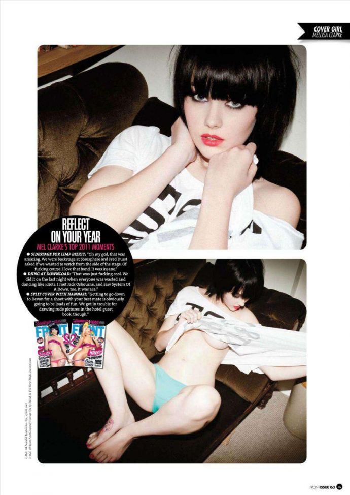 Богиня эротики Mellisa Clarke - Front January 2012 (1-2012) UK