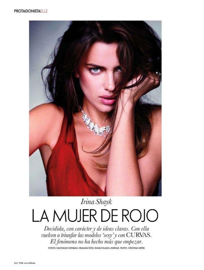 Раздетая Irina Shayk - Elle December 2011 (12-2011) Spain