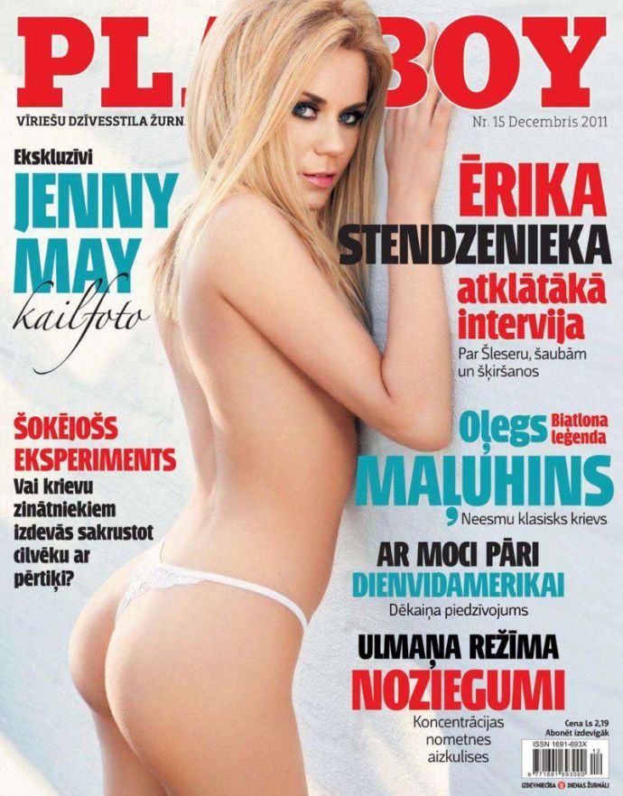 Голая звезда Jenny May - Playboy December 2011 (12-2011) Latvia