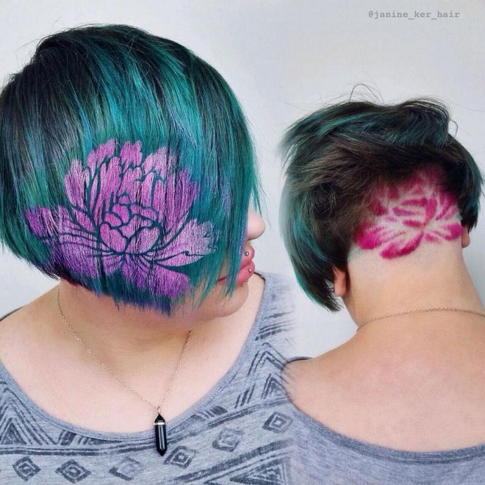 Новый тренд Instagram: #hairstencil