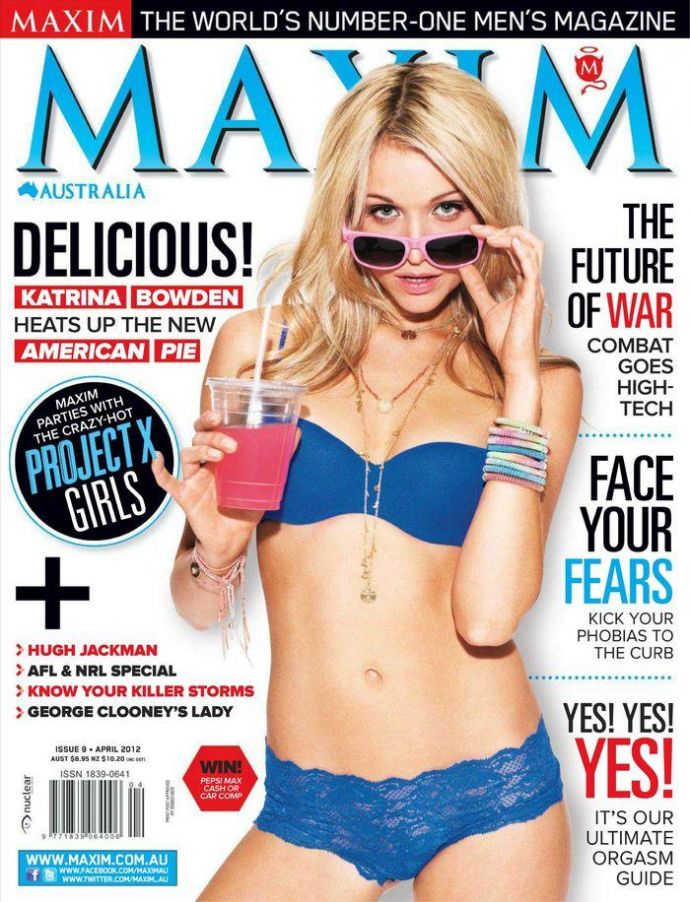 Откровенная Katrina Bowden - Maxim April 2012