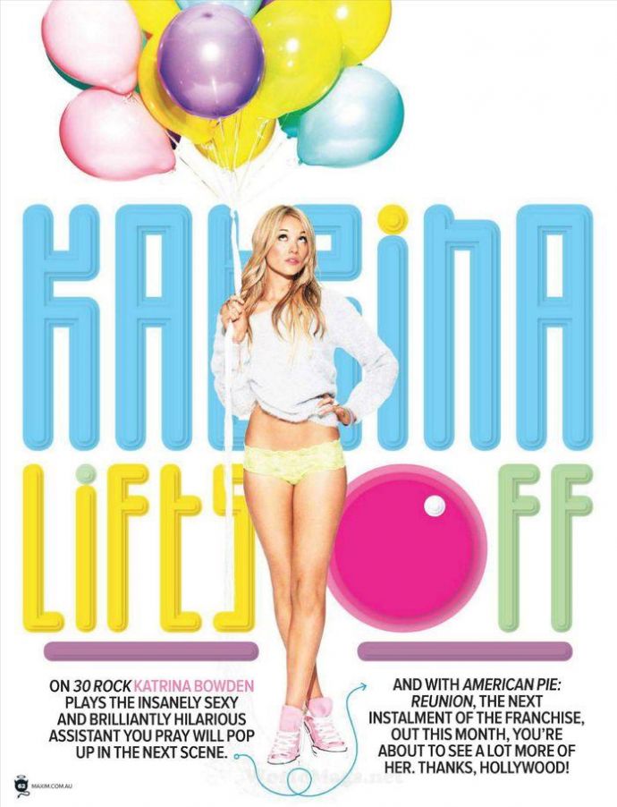 Откровенная Katrina Bowden - Maxim April 2012