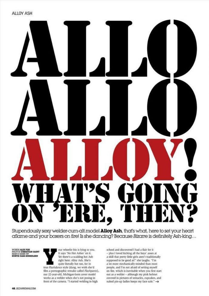 Модель месяца Alloy Ash - Bizarre March 2012