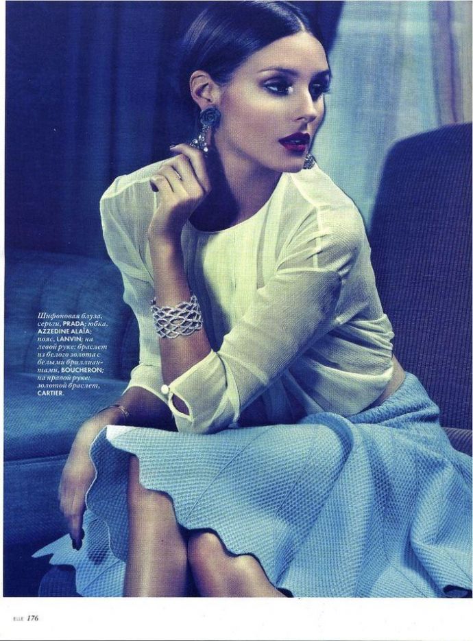 Голая звезда Olivia Palermo (Оливия Палермо) - Elle Апрель 2012