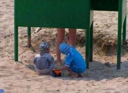 Странные и забавные пляжные фотографии.