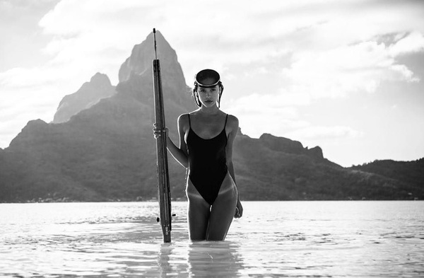 Alexis Ren - by Kim Akrich on Bora Bora