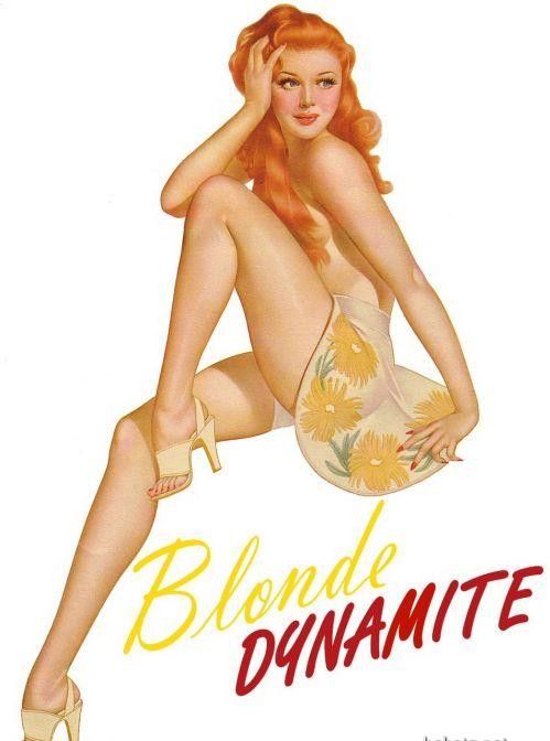 Pinup девушки (рисованные девушки)