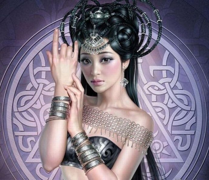 Рисованные красавицы из фильмов